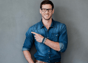 A happy man who enlarged his penis using a special gel